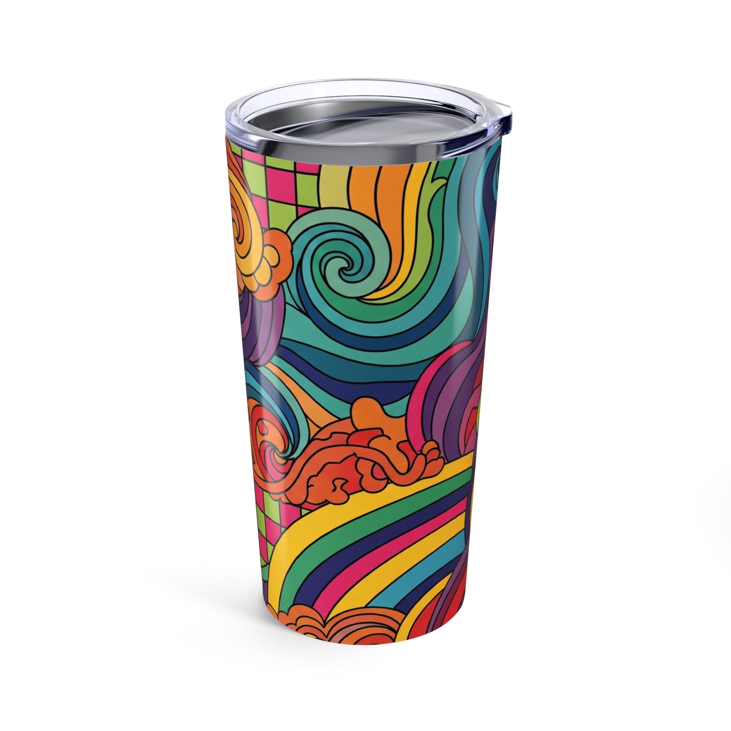 20Oz Stainless Steel Travel Mug With Double Wall Vacuum Insulation Spill Resistant Durable Printed Hot And Cold