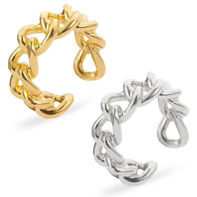 Vintage Ring Irregular Geometric Metal Ring Electroplated Finish Doll Ring Unique Fashion Jewelry Vintage Ring