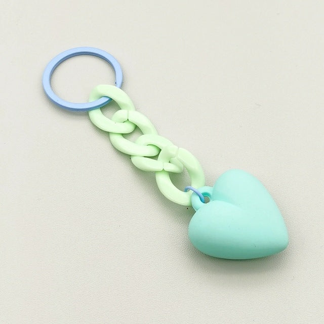 Heart Shaped Keychain Ring Graduation Gift Accessory Durable Key Holder For Bags Purses And More Stylish Gift Idea