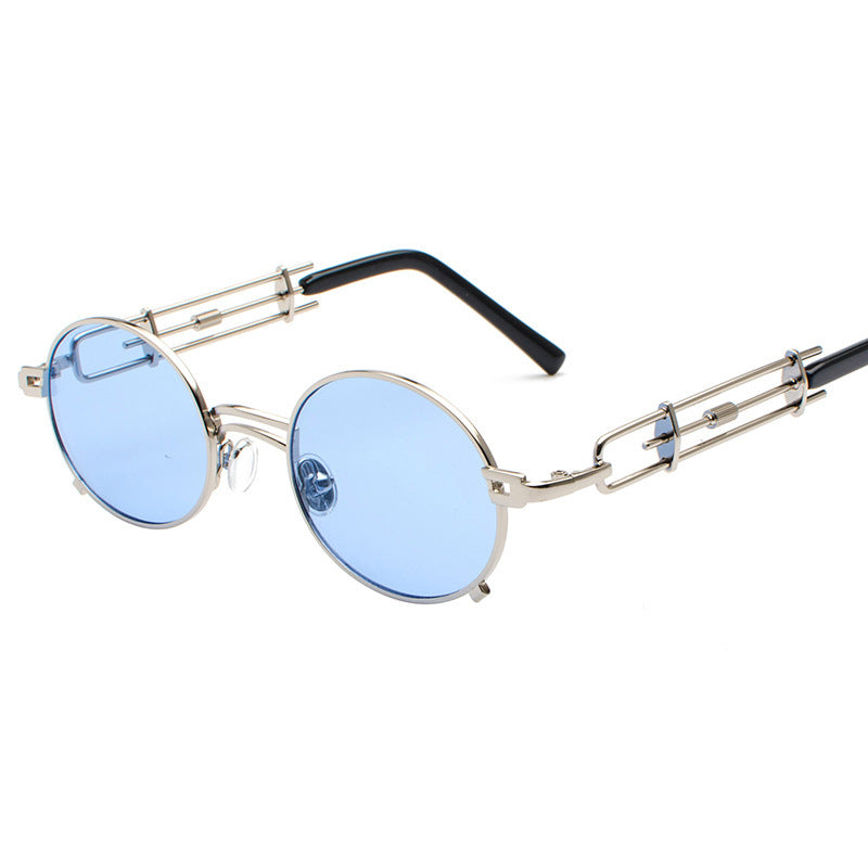 Steampunk Sunglasses Retro Futuristic Eyewear Durable Metal Frame With HD PC Lenses For Men And Women Everyday