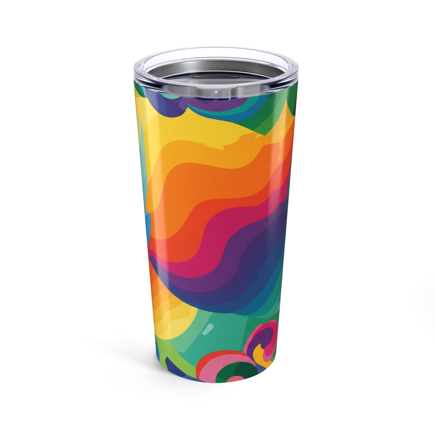 20oz Stainless Steel Tumbler With Vacuum Insulation Spill Resistant For Hot Or Cold Beverages Travel Mug Printed