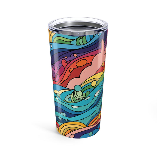 20 Oz Stainless Steel Tumbler With Double Wall Vacuum Insulation Leak Proof Construction For Hot Or Cold Drinks