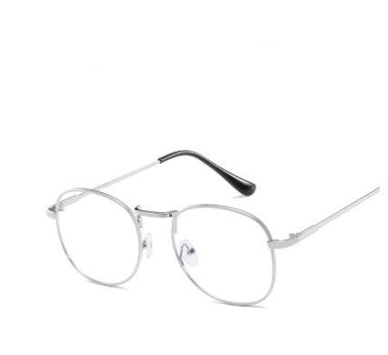 Unisex Vintage Round Sunglasses Metal Frame Flat Lenses Retro Eyewear Eye Protection Fashion Ultra Lightweight