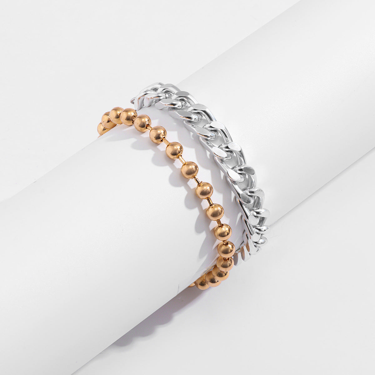 Mens Geometric Bracelet Iron Aluminum Hip Hop Streetwear Fashion Jewelry Gift For Men And Boys Cool Design Now