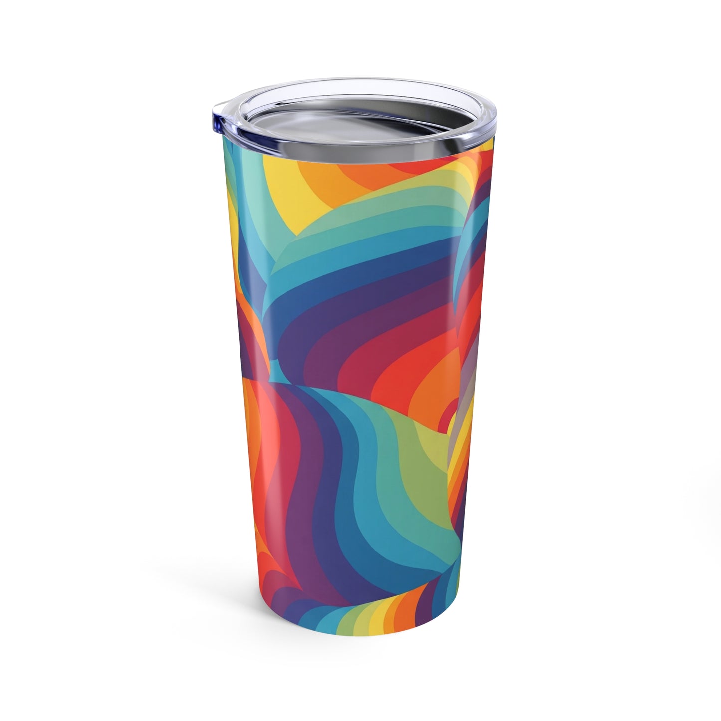 20Oz Stainless Steel Tumbler With Printed Design Double Wall Vacuum Insulated Spill Resistant Travel Mug For Hot