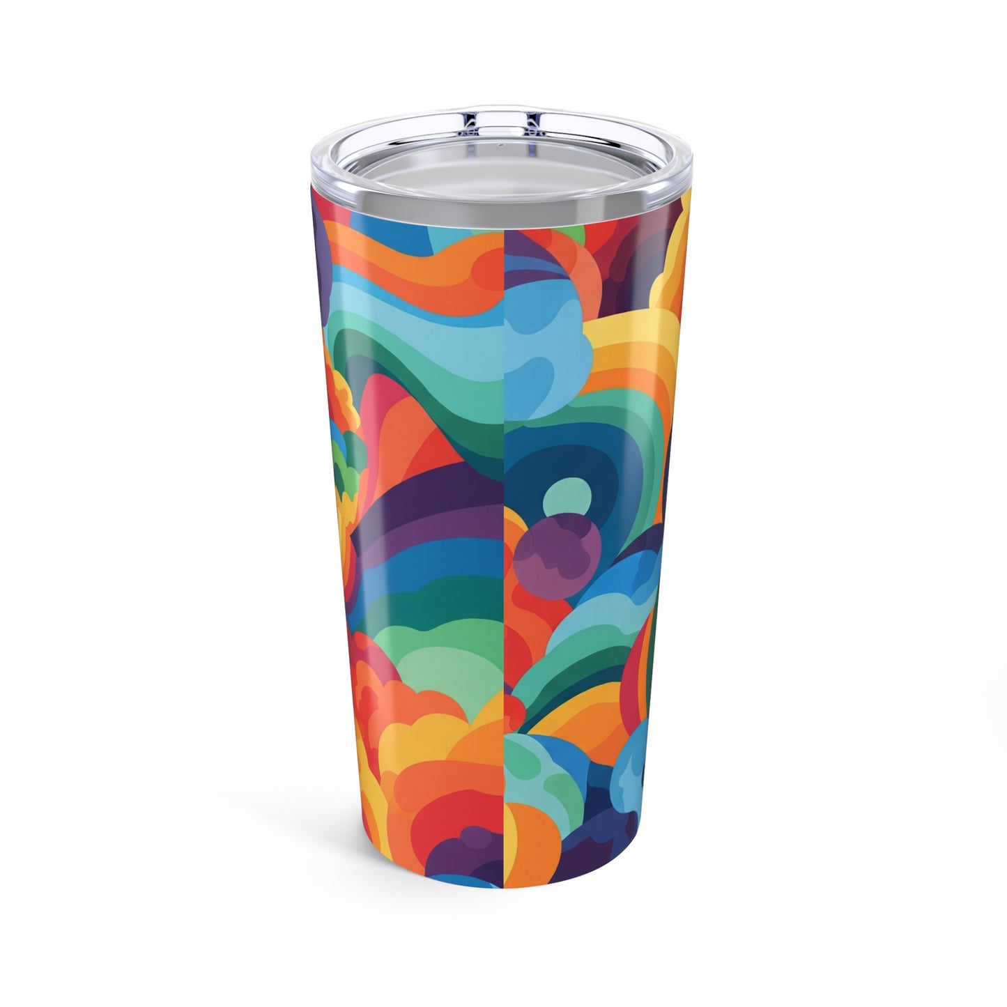 20oz Stainless Steel Tumbler With Double Wall Vacuum Insulation Spill Resistant BPA Free Durable Printed Travel Mug