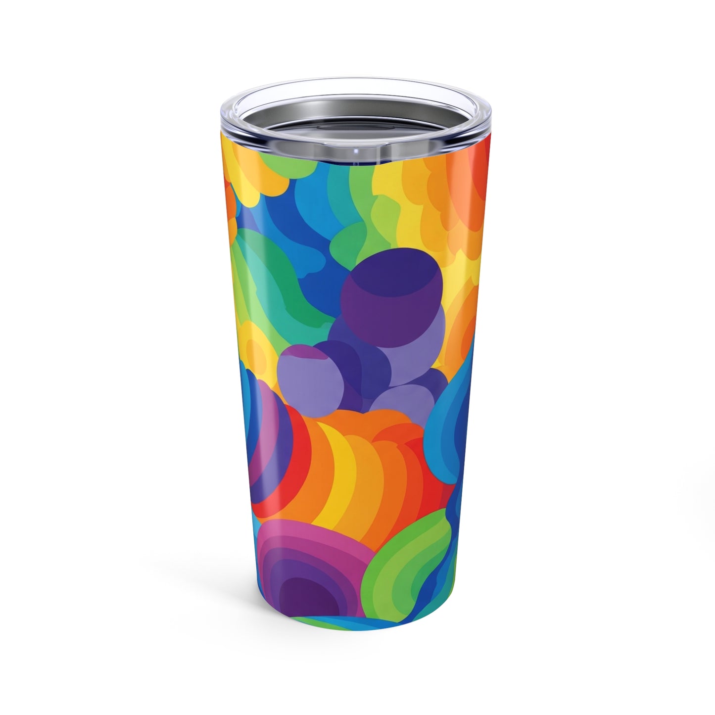 20 Oz Stainless Steel Printed Tumbler Double Wall Vacuum Insulated Spill Resistant Travel Mug For Hot And Cold