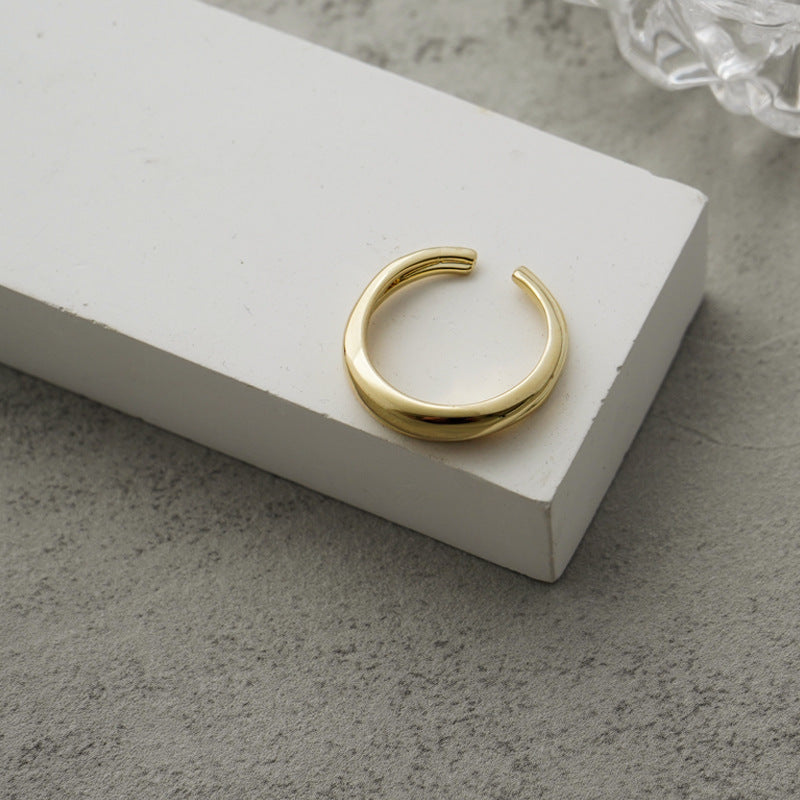 Adjustable Geometric Ring for Women and Girls Simple Korean Knuckle Ring All-match Copper Open Ring Travel Souvenir Fashion Jewelry Gift