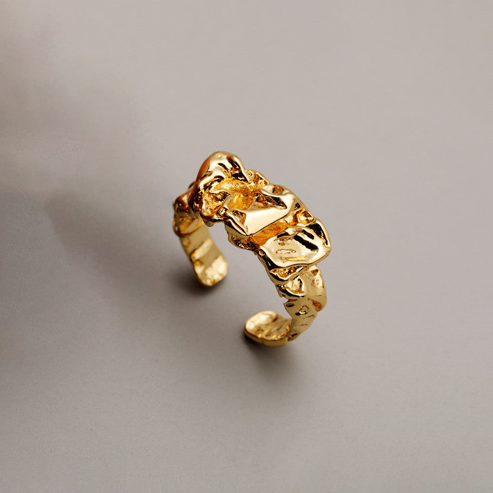 Golden Vacuum Plating Opening Adjustable Ring