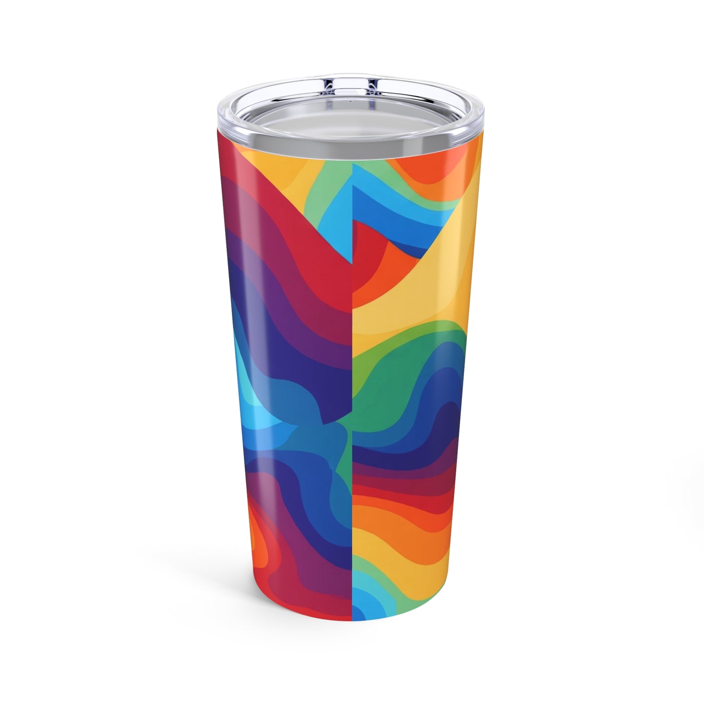 20 Ounce Stainless Steel Tumbler With Double Wall Vacuum Insulation For Hot Or Cold Drinks Leak Proof Printed