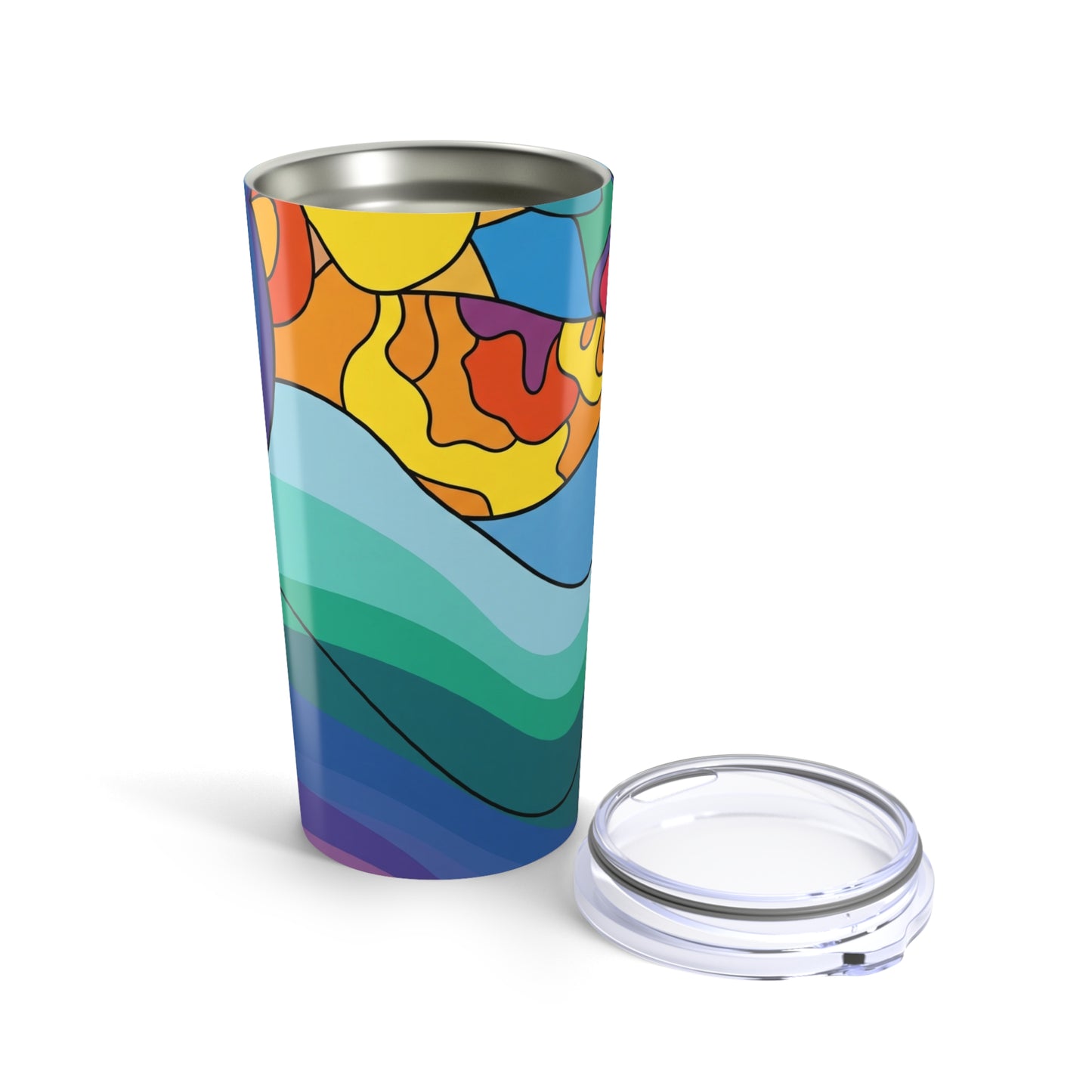20oz Stainless Steel Tumbler With Double Wall Vacuum Insulation Spill Resistant Thermal Travel Mug For Hot Or Cold