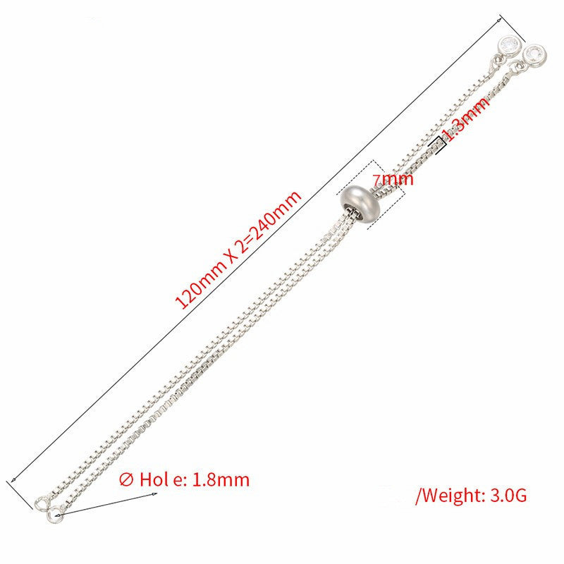 Brass Adjustable Chain 240mm Long Copper Color For Necklace And Bracelet Making Durable Brass Look For You Now