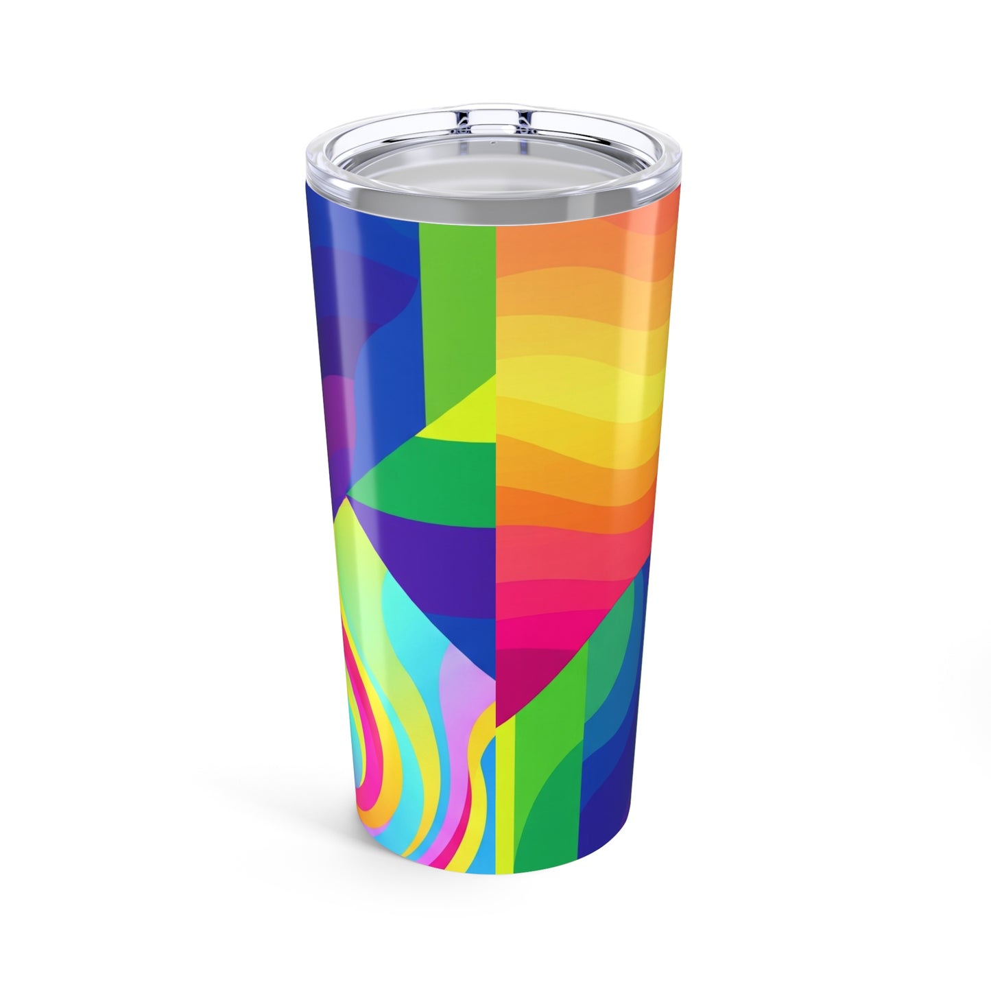 20oz Stainless Steel Printed Tumbler Double Wall Vacuum Insulated Travel Mug Leak Proof Hot Cold Beverage Cup