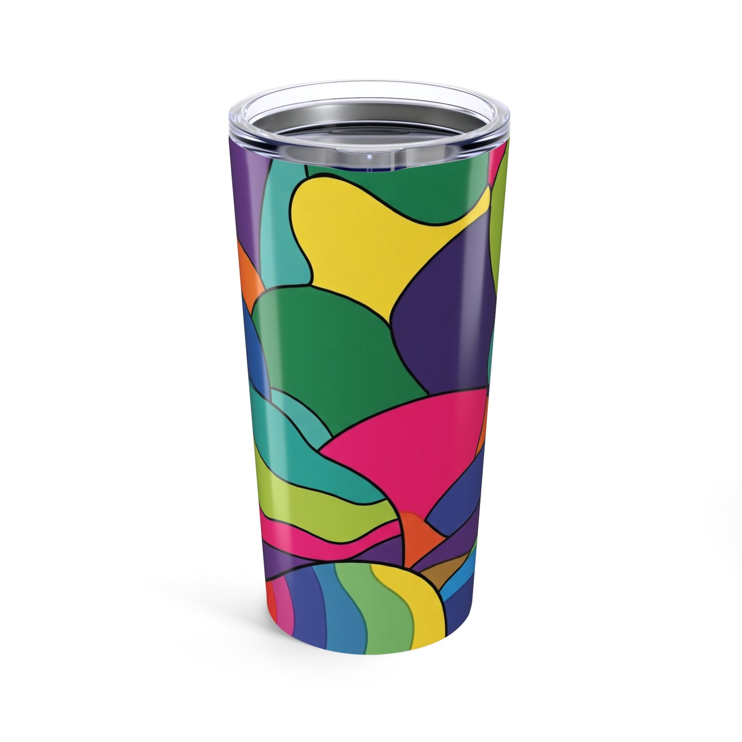 20oz Stainless Steel Tumbler With Double Wall Vacuum Insulation Leak Proof Travel Mug Printed Pattern For Hot Or