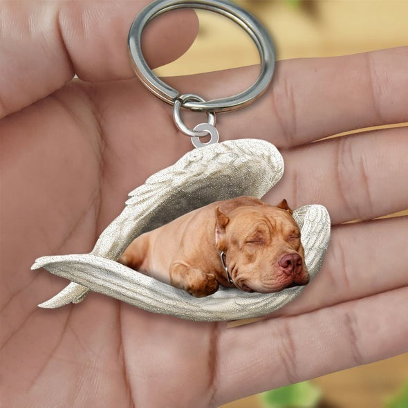 Dog Keychain Acrylic Fashion Accessory With Single Sided Printing Durable Key Ring 4 5 CMs Gift For Dog Lovers
