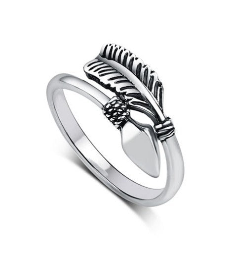 Geometric Arrow Ring Vintage Electroplated Alloy Jewelry For Women And Men Arrow Design Ring Party Jewelry Fashion