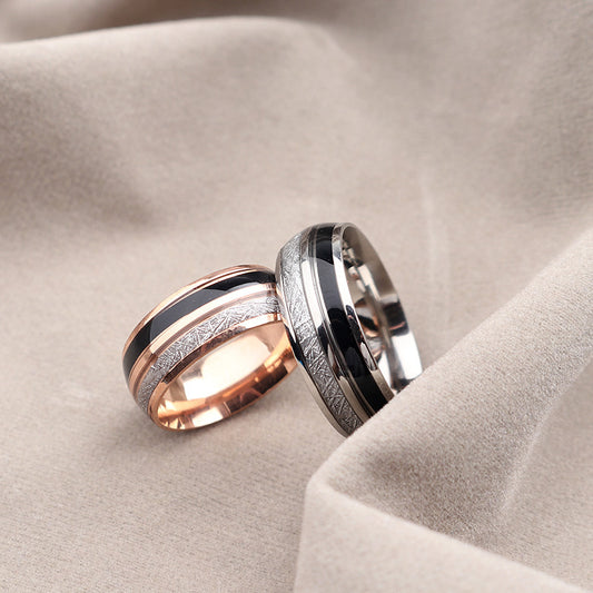 Stainless Steel Ring 8mm Fashion Band For Men Women