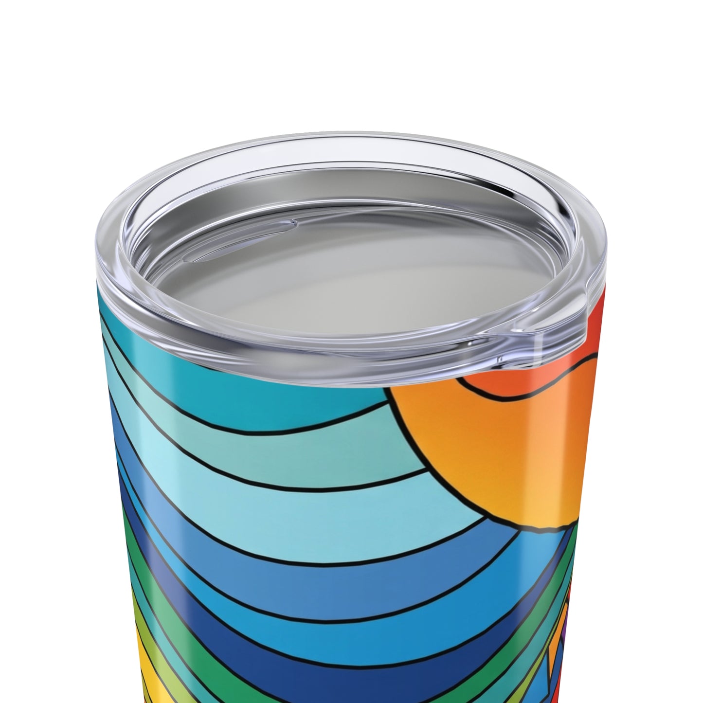 20oz Stainless Steel Tumbler With Double Wall Vacuum Insulation Spill Resistant Printed Travel Mug For Hot And