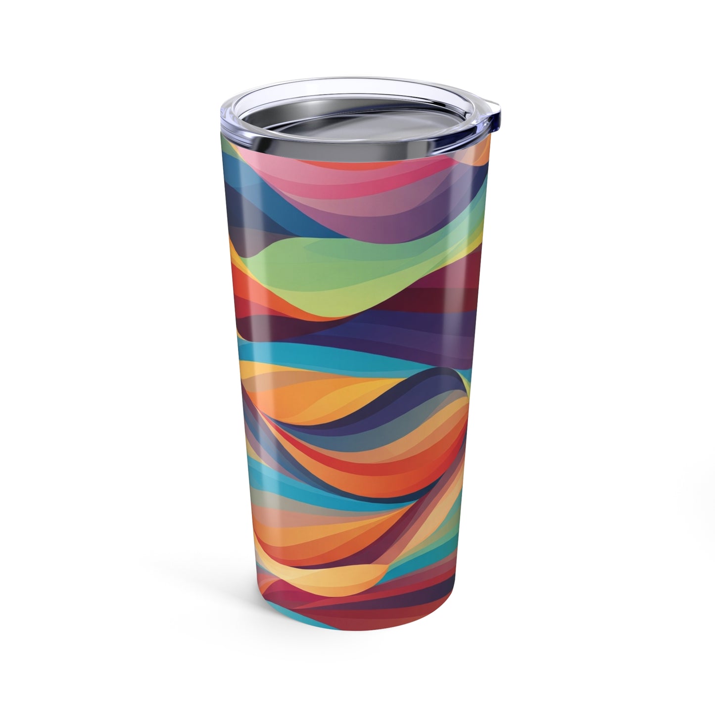 20oz Stainless Steel Art Printed Tumbler With Double Wall Vacuum Insulation Leak Proof Lid For Hot And Cold
