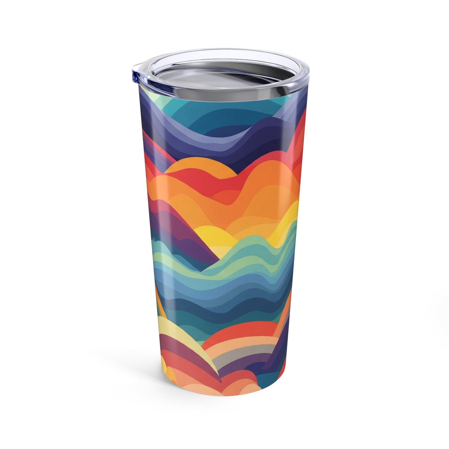 20oz Stainless Steel Travel Mug With Printed Design Double Wall Vacuum Insulation Spill Resistant Hot Cold Beverage