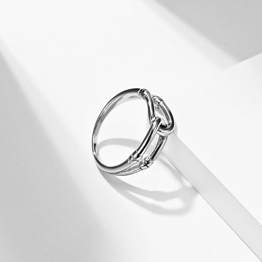 Simple Temperament Stainless Steel Ring Personalized Proposal For Festive Occasions And Gifts For Stylish Wear