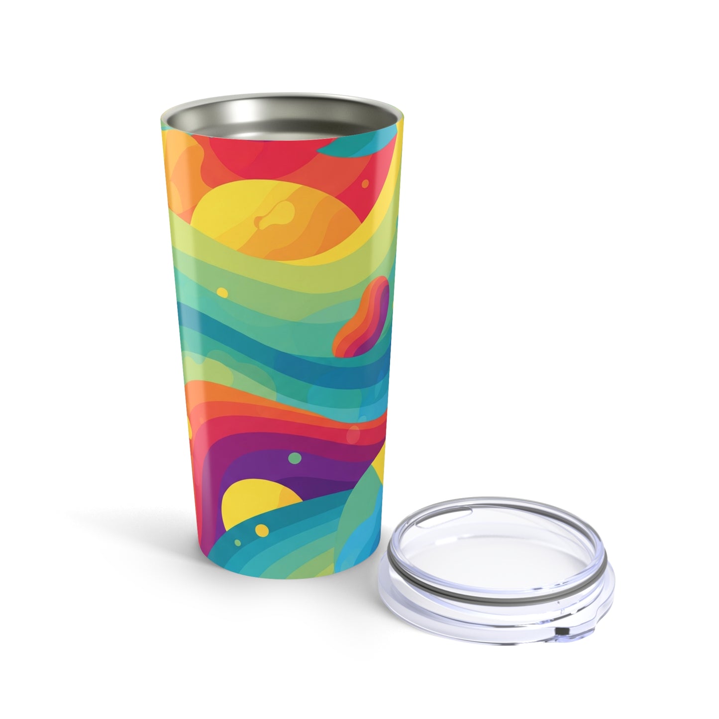 20oz Steel Tumbler With Double Wall Vacuum Insulation For Hot Or Cold Beverages Spill Resistant Travel Mug With Lid