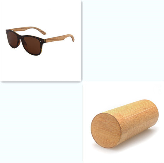 Wooden Polarized Sunglasses For Men And Women UV 400 TAC Lenses Bamboo Wood Mirror Leg Design For Everyday Use