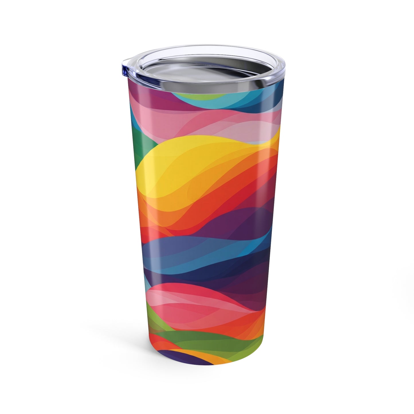 20oz Stainless Steel Tumbler With Vacuum Insulation Double Wall Leak Proof Printed Travel Mug Keeps Drinks Hot Or