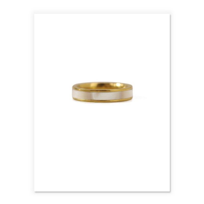 Womens Brass Shell Ring European American Letter Number Text Ring Fashion Jewelry For Women Style Elegant Look