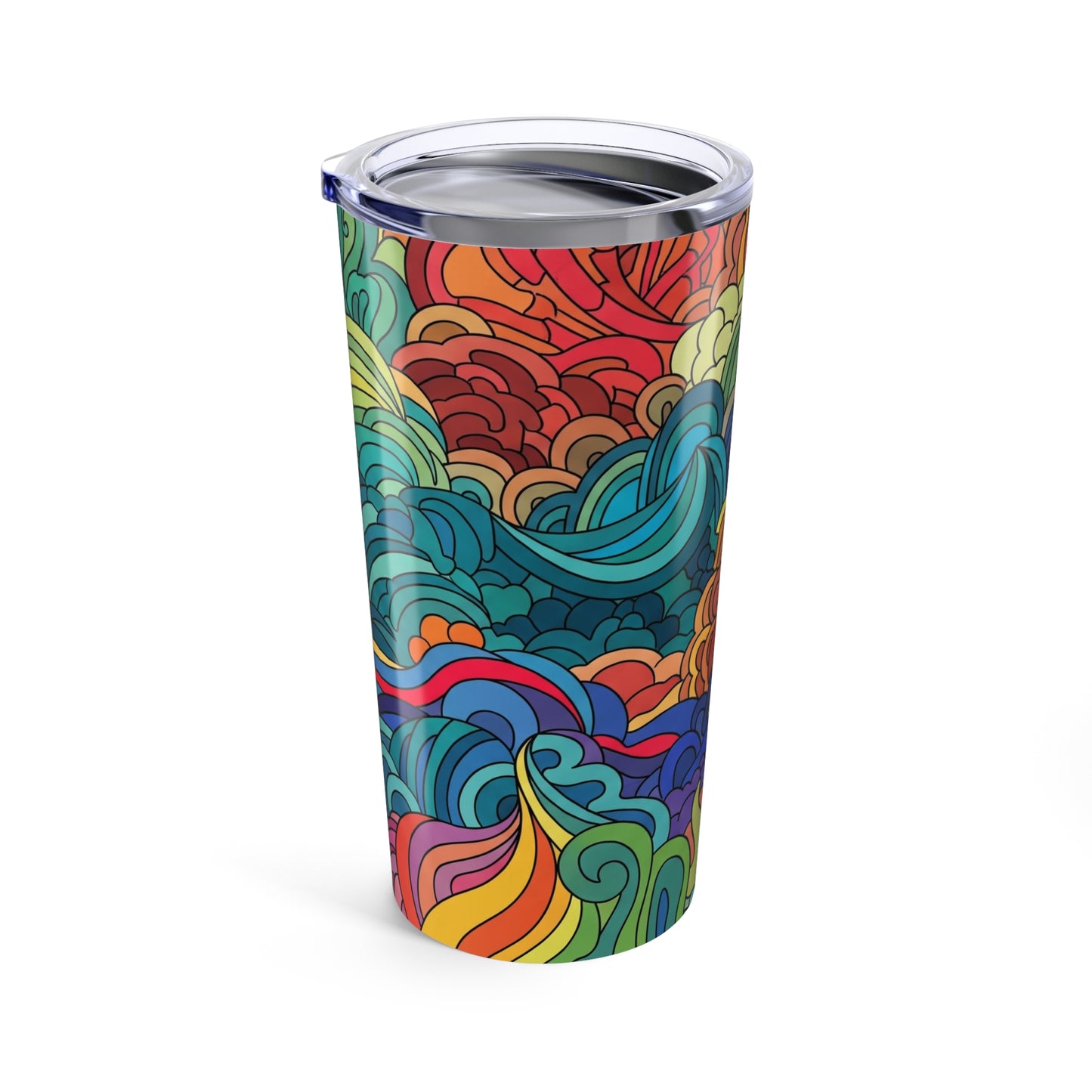 20oz Stainless Steel Tumbler With Double Wall Vacuum Insulation Spill Resistant Lid For Hot Or Cold Beverages