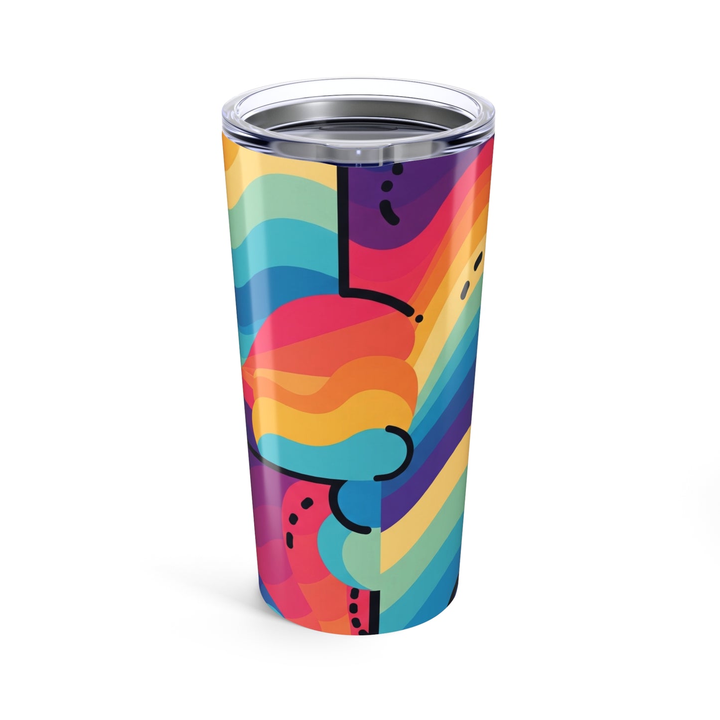 20oz Stainless Steel Tumbler With Double Wall Vacuum Insulation Travel Mug Printed Durable Coffee Cup Drinkware