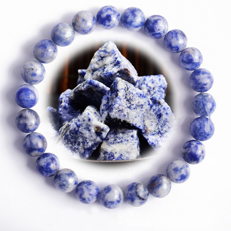 Unisex Bead Bracelet Natural Stone Hand Polished Vintage Geometric Spherical Design for Women and Men Elegance