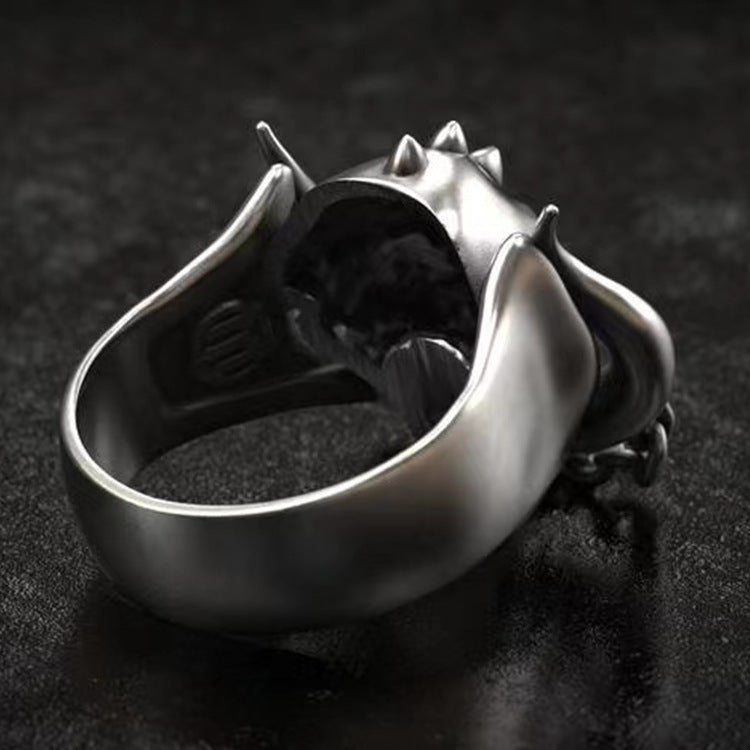 Skull Geometric Ring For Men Women Zinc Alloy Unisex