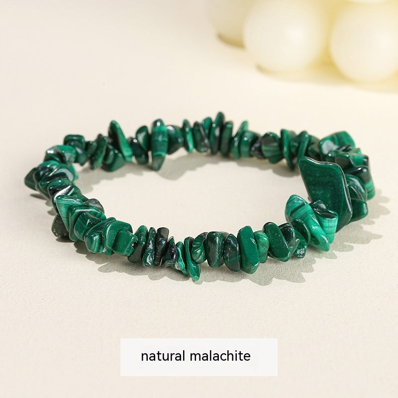Handmade Natural Crystal Gravel Bracelet Agate Aventurine Irregular Chips Bracelet Women Unique Jewelry Gifts