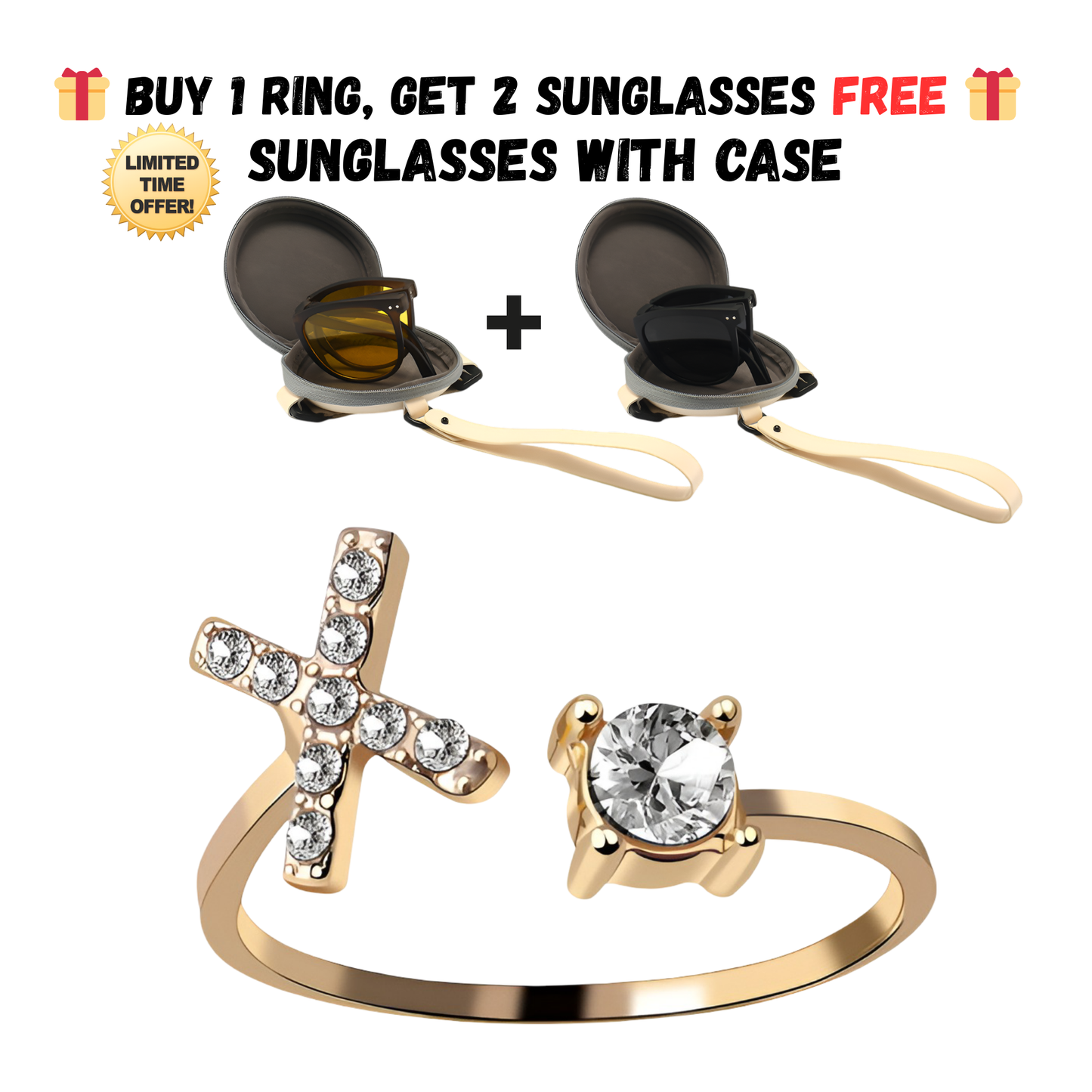 Adjustable Letter Zircon Ring with Alphabet Initials A Z Copper Alloy Jewelry Gift for Women Elegant Gift Idea