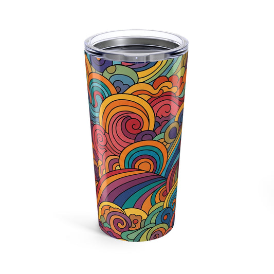 20 Oz Stainless Steel Tumbler With Double Wall Vacuum Insulation Spill Resistant Travel Mug Keeps Drinks Hot Or
