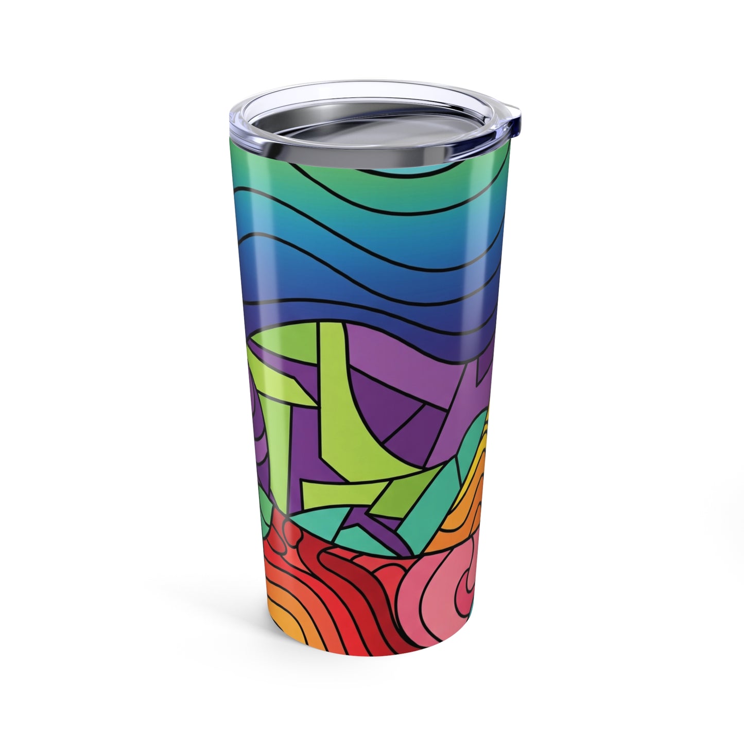 20oz Stainless Steel Tumbler With Double Wall Vacuum Insulation Leak Proof Travel Mug With Lid For Hot Or Cold
