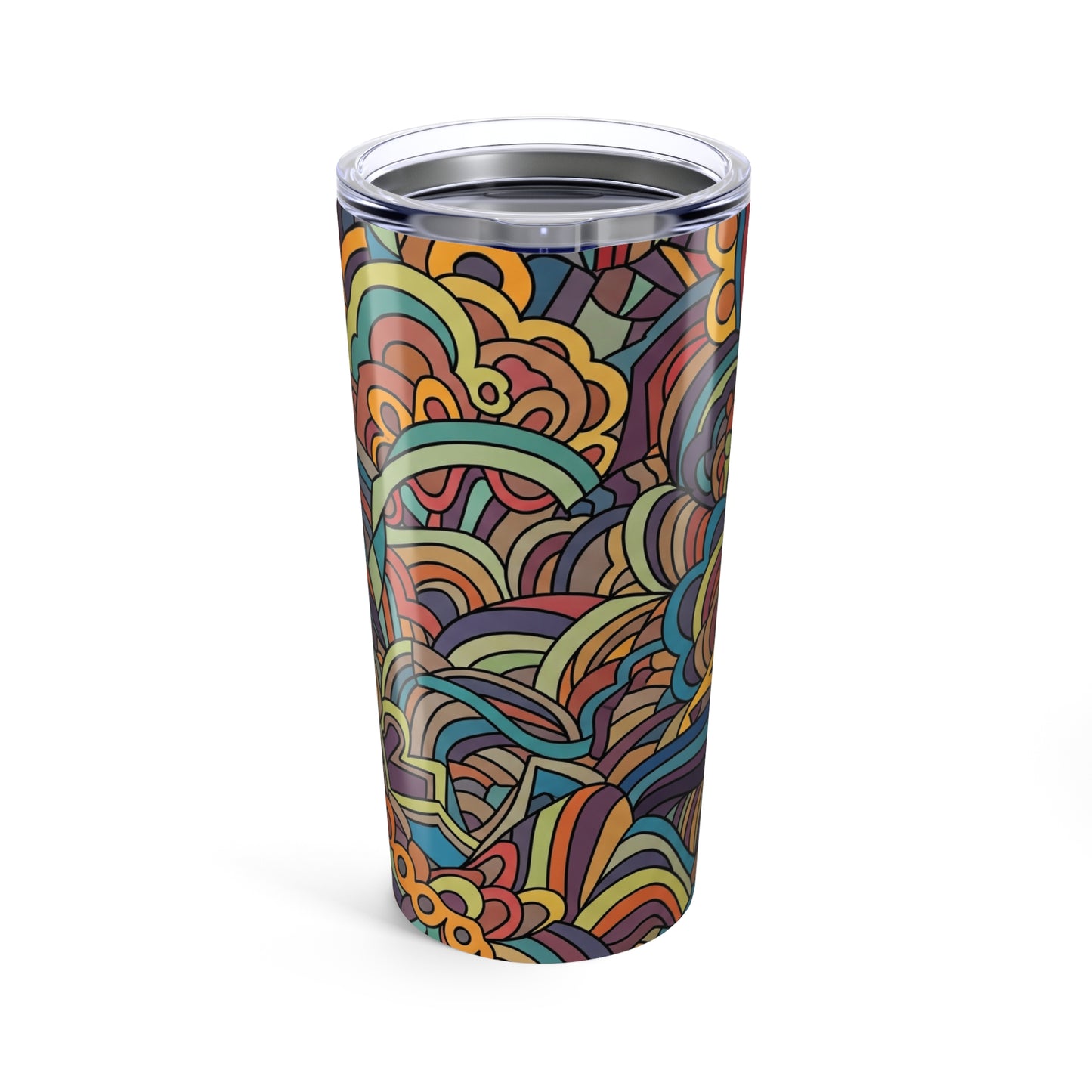 20oz Stainless Steel Tumbler With Unique Printed Art Double Wall Vacuum Insulated Spill Resistant BPA Free Hot Cold