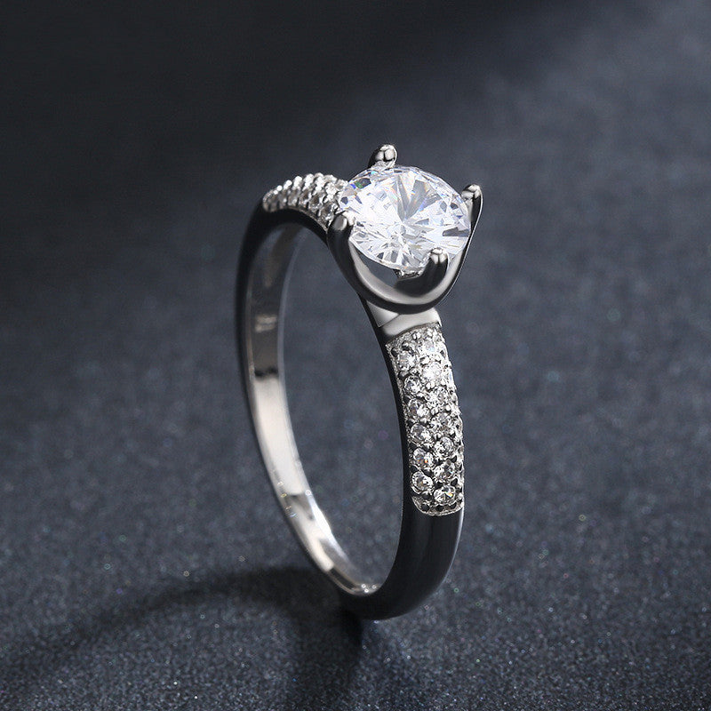 Womens Crown Ring Electroplated Silver Ring Chic Ins Style Jewelry Gift For Her Trendy Fashion Ring Chic Shine