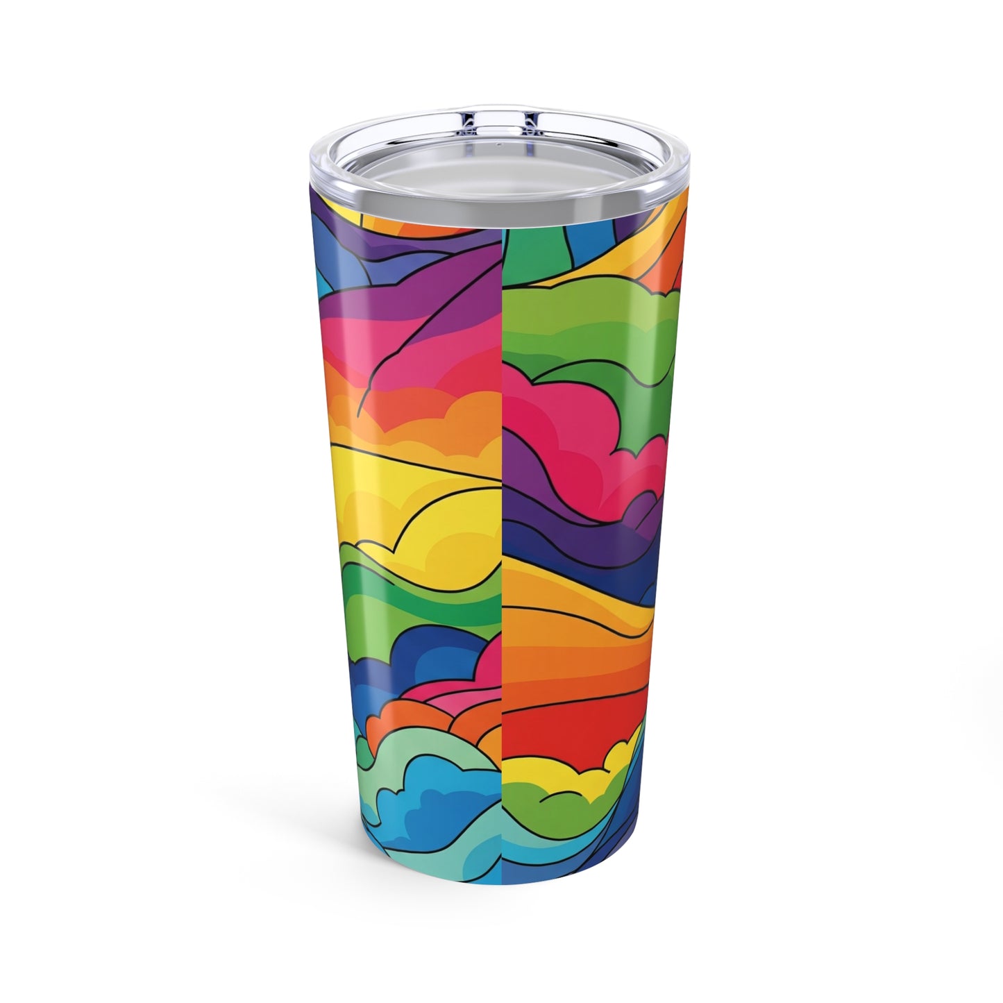 20oz Stainless Steel Tumbler With Printed Graphic Design Double Wall Vacuum Insulated Spill Resistant Hot Or Cold