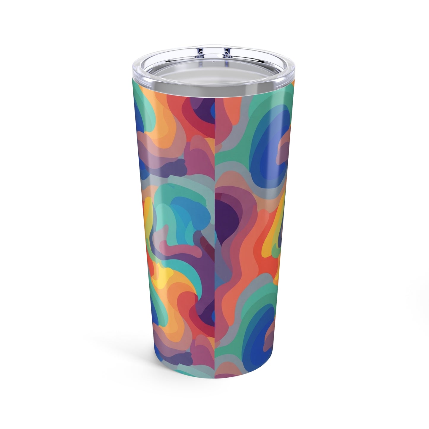 20oz Stainless Steel Tumbler With Printed Design Double Wall Vacuum Insulated Leak Proof Thermal Coffee Travel Mug