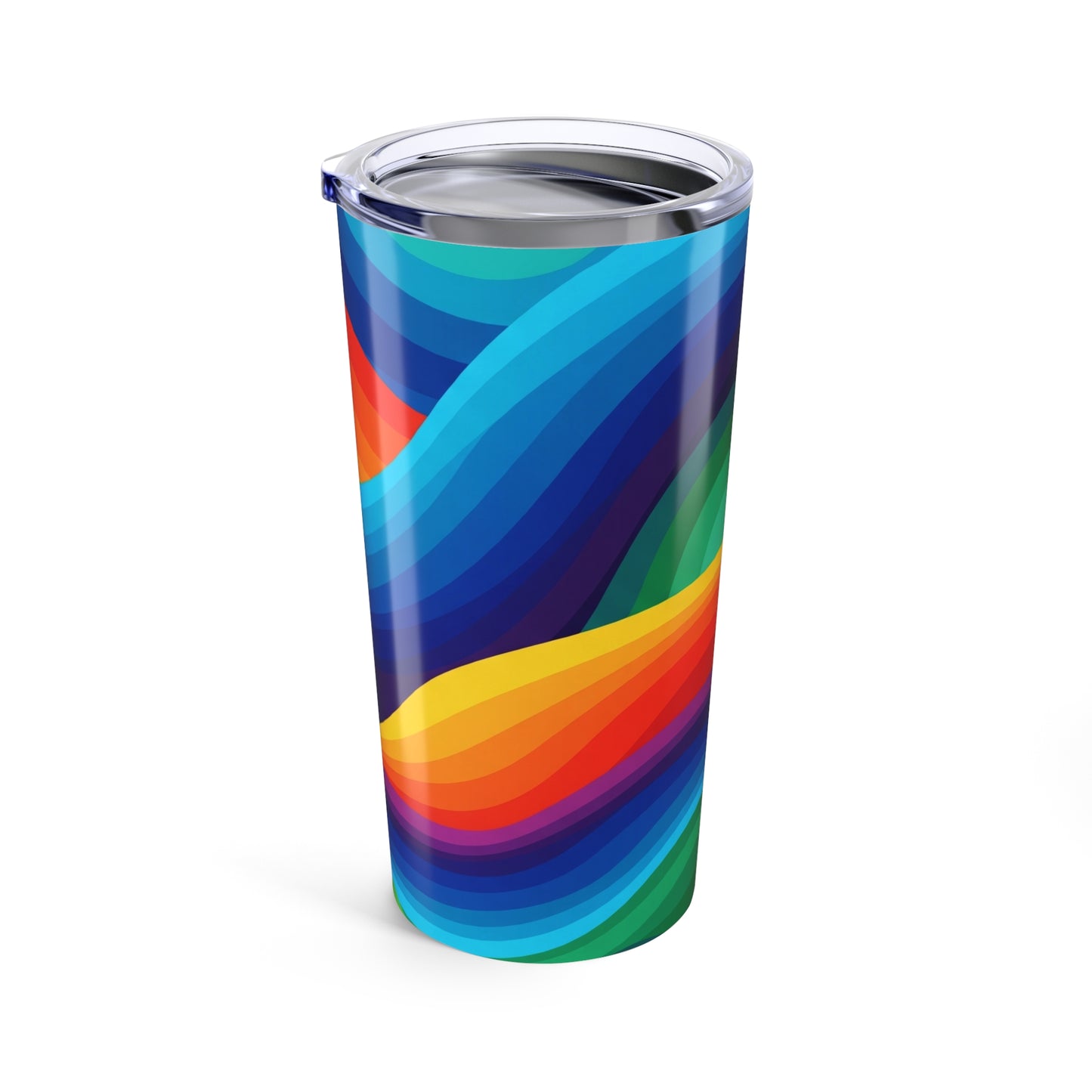 20 Oz Metal Travel Mug With Printed Design Double Wall Vacuum Insulated Spill Resistant Thermal Coffee Cup For Hot