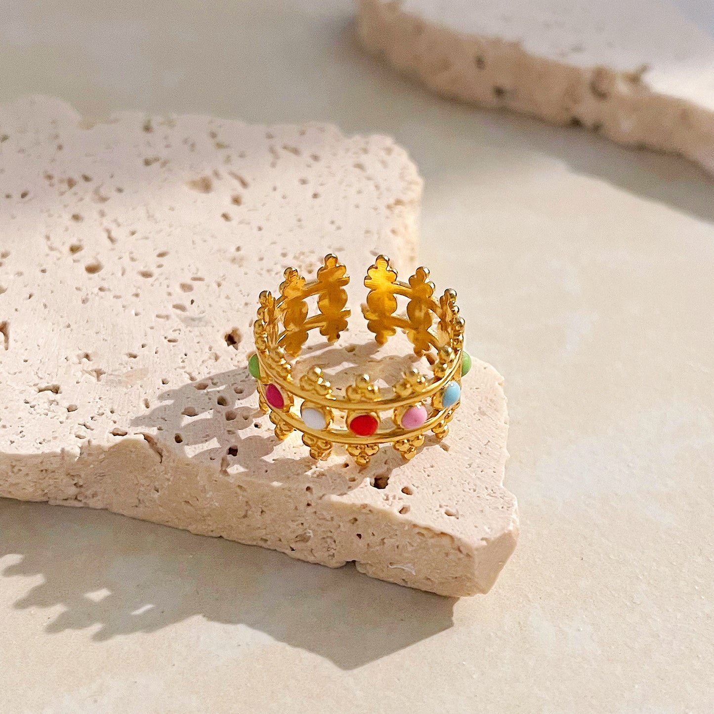 Adjustable Stainless Steel Ring For Men Women Unisex Fashion Jewelry Durable European Style Accessory Open Fit