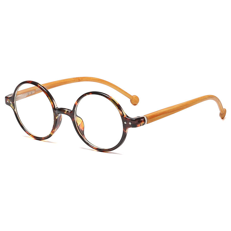 Bamboo Wood Full Frame Reading Glasses With Anti Blue Light Lenses And Anti Fog For Round Face All Day Comfort