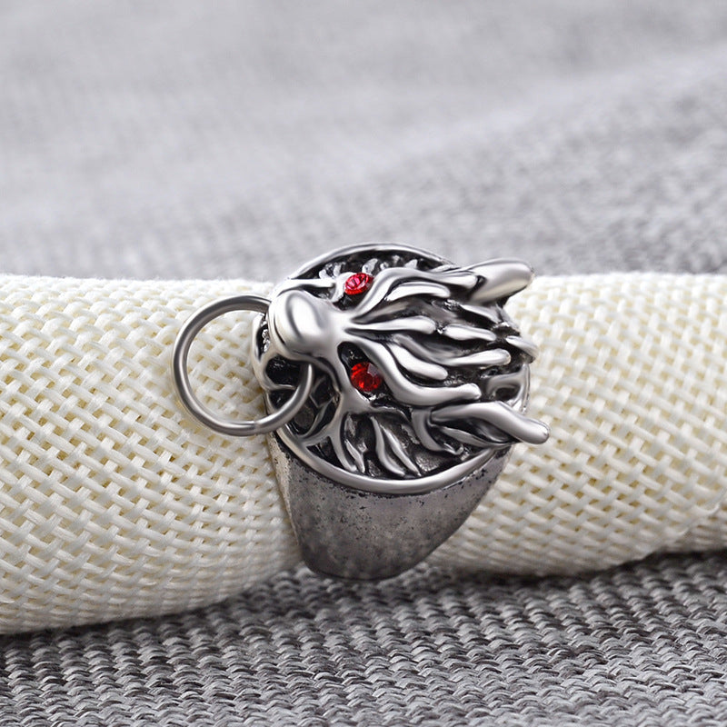 Wolf Head Ring Animal Inspired Fashion Statement Jewelry Alloy Ring for Men and Women Unique Design Fresh Look