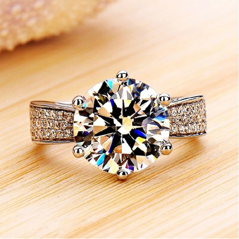 Womens Square Ring Alloy Electroplated Fashion Jewelry Ring European Wedding Ring Gift For Her Elegant Accessory