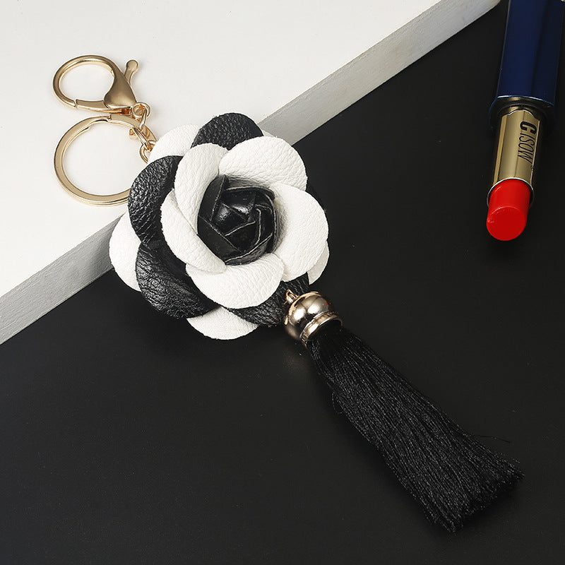 Leather Tassel Keychain for Phone Case and Luggage