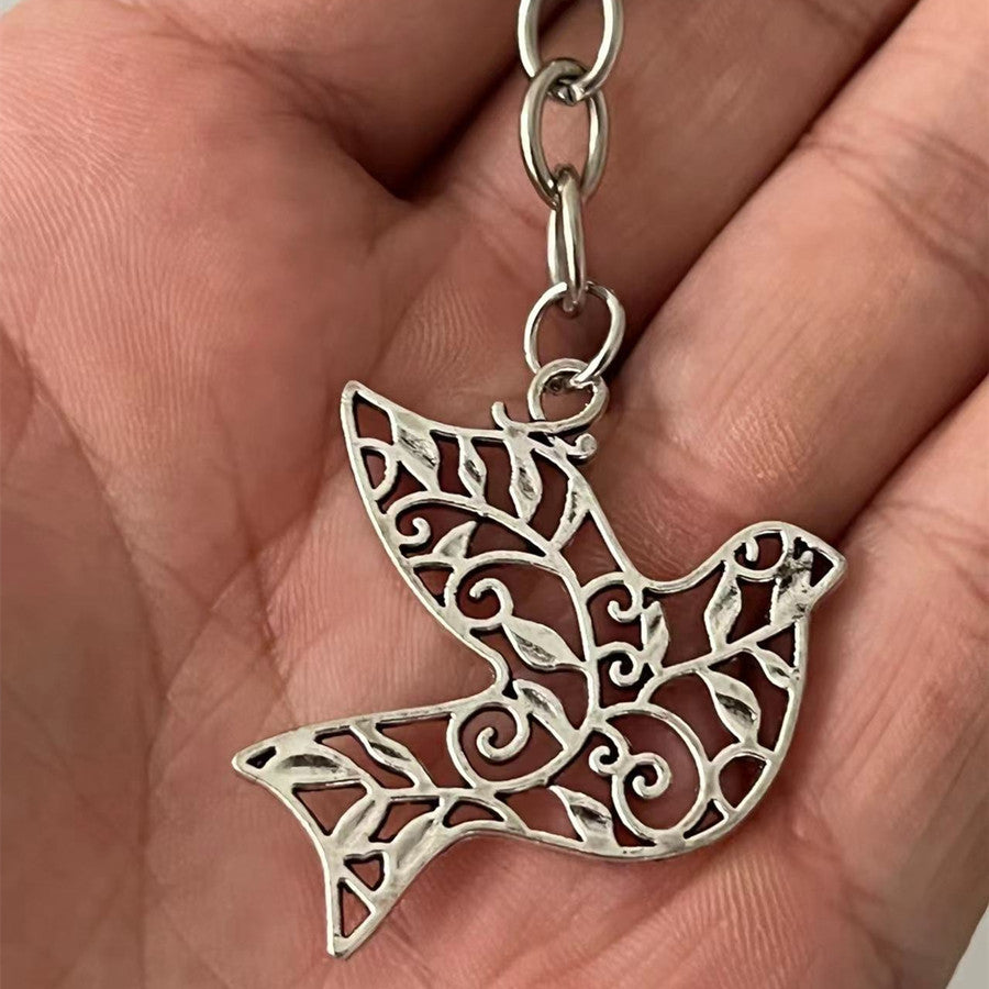 Bird Swallow Dove Pendant Keychain Peace Gift For Weddings Birthdays Graduation Parties Housewarming Christmas