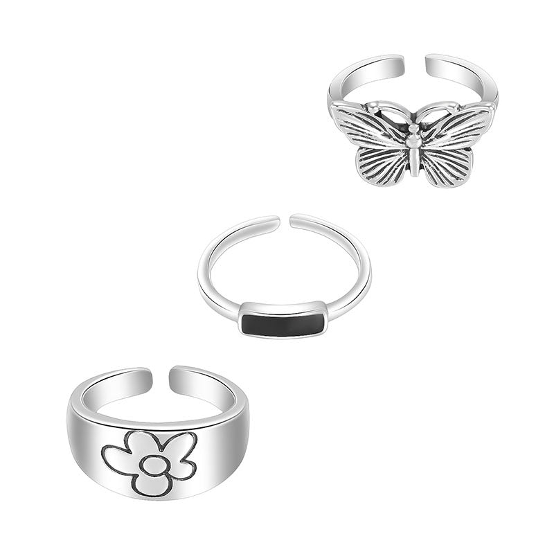 Gold Plated Geometric Ring Set For Women Knuckle Stackable Midi Rings Jewelry Fashion Accessory For Daily Uses