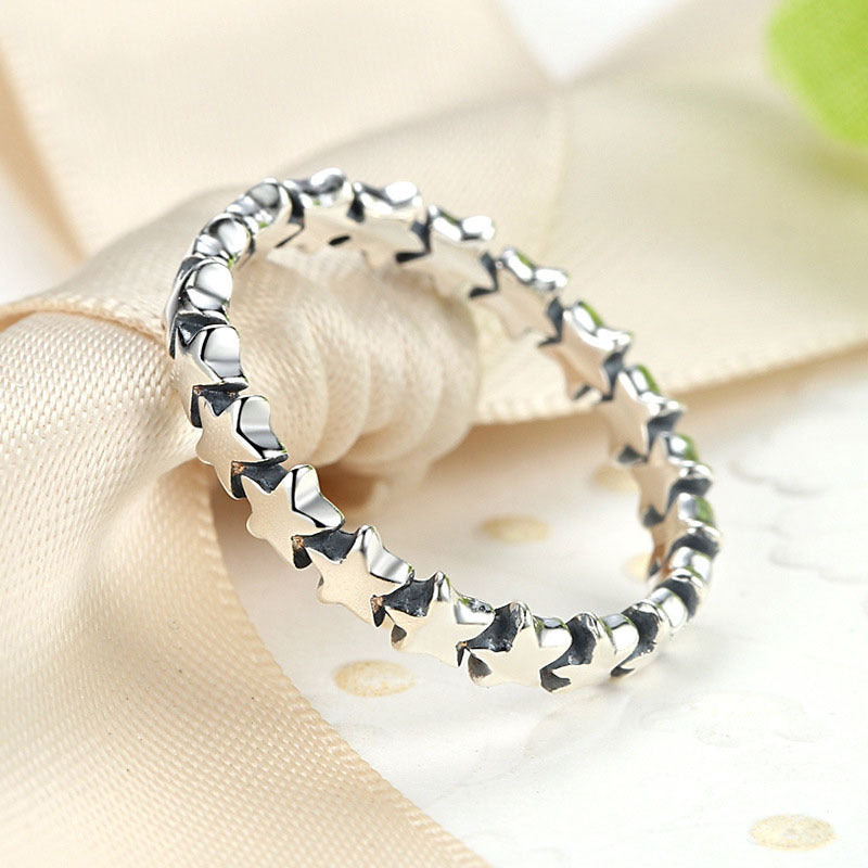 Sterling Silver Star Ring Unisex Diamond Cut Fashion Jewelry 925 Silver Ring Individually Packed Sizes 5 6 7 8 9 US Diamond